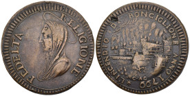Ronciglione - Madonna da 3 Baiocchi 1799 - Incendio di Ronciglione del 28-30 luglio 1799 - Cu - gr. 20 - MOLTO RARA - MIR 3025/1

SPEDIZIONE SOLO IN...