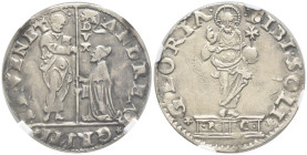 Venezia - Andrea Gritti (1523-1538) - Mocenigo o Lira - Ag - 6,32 g - Zub/Luciani 86/6 - slab CCG AU 55

SPEDIZIONE SOLO IN ITALIA - SHIPPING ONLY I...