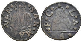 Venezia - Monetazione anonima (Legge 1619) - Bezzo da 6 bagattini - Cu - gr. 2,32 - Paolucci 734

SPEDIZIONE SOLO IN ITALIA - SHIPPING ONLY IN ITALY...