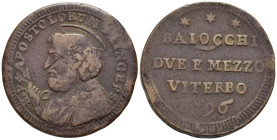 Viterbo - Pio VI (1775-1799) - Sampietrino da 2 1/2 Baiocchi 1796 - Cu - gr. 14,83 - RARA - Muntoni 426

SPEDIZIONE SOLO IN ITALIA - SHIPPING ONLY I...