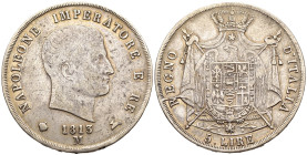 Re d'Italia (1805-1814) - 5 Lire 2° Tipo 1813 Milano - Ag - RARA - Gigante 115

SPEDIZIONE SOLO IN ITALIA - SHIPPING ONLY IN ITALY

m BB
