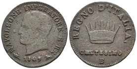 Re d'Italia (1805-1814) - 1 Cenetsimo 1809 Bologna - Cu - Gigante 237

SPEDIZIONE SOLO IN ITALIA - SHIPPING ONLY IN ITALY

MB
