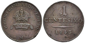 Ferdinando I d'Asburgo Lorena (1835-1848) - 1 Centesimo 1843 Milano - Cu - Gigante 106

SPEDIZIONE SOLO IN ITALIA - SHIPPING ONLY IN ITALY

BB+