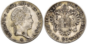 Ferdinando I d'Asburgo Lorena (1835-1848) - 20 Kreuzer 1843 Milano - Ag - Gigante 126

SPEDIZIONE SOLO IN ITALIA - SHIPPING ONLY IN ITALY

BB+