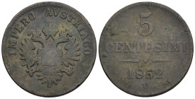 Francesco Giuseppe I d'Asburgo Lorena (1848-1859) - 5 Centesimi 1852 Venezia - Cu - gr. 5,17 - Gigante 31

SPEDIZIONE SOLO IN ITALIA - SHIPPING ONLY...