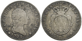Carlo Emanuele IV (1796-1800) - 7,6 Soldi 1799 - Occupazione Austro-Russa - Mi - RARA - Gigante 13

SPEDIZIONE SOLO IN ITALIA - SHIPPING ONLY IN ITA...