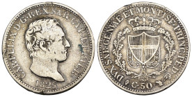 Carlo Felice (1821-1831) - 50 Centesimi 1825 Torino - Ag - Gigante 87

SPEDIZIONE SOLO IN ITALIA - SHIPPING ONLY IN ITALY

MB/qBB