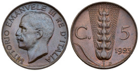 Vittorio Emanuele III (1900-1943) - 5 Centesimi Spiga del 2° Tipo 1923 - Cu - Gigante 269

SPEDIZIONE SOLO IN ITALIA - SHIPPING ONLY IN ITALY

SPL...