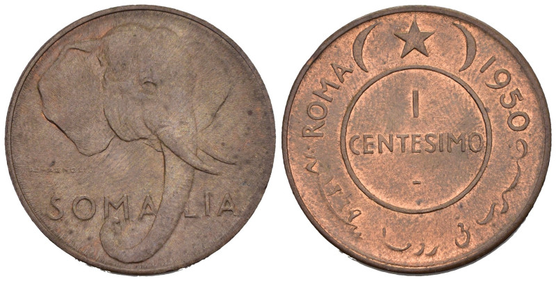 Amministrazione Fiduciaria Italiana della Somalia - 1 Centesimo 1950 Roma - Cu. ...