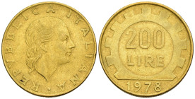 Repubblica Italiana - 200 Lire Lavoro 1978 - Ba - R/ Assenza di capelli (testa pelata)

SPEDIZIONE IN TUTTO IL MONDO - WORLDWIDE SHIPPING