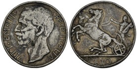 FALSO - Regno d'Italia - Vittorio Emanuele III (1900-1943) - 10 Lire "Biga" 1927 - gr. 6,84 g

SPEDIZIONE SOLO IN ITALIA - SHIPPING ONLY IN ITALY
...
