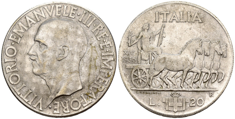 FALSO - Regno d'Italia - Vittorio Emanuele III (1900-1943) - 20 Lire Impero 1936...
