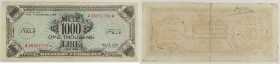 FALSO - Allied Military Currency - banconota da 1.000 AM Lire Serie 1943 A (Bilingue) - piccoli fori

SPEDIZIONE SOLO IN ITALIA - SHIPPING ONLY IN I...