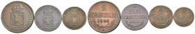 Austria - Lotto di 4 monete: 2 Kreuzers 1848 A Mint: Vienna Cu KM#2188 - 1 Kreuzer 1816 A Mint: Vienna Cu KM#2113 - 1/2 Kreuzer 1816 A Mint: Vienna Cu...