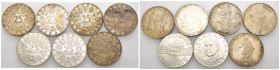 Austria - Lotto di 7 monete: 25 Schilling 1970 100° anniversario della nascita di Franz Lehar Ag .800 KM#2907 - 25 Schilling 1971 200° anniversario de...
