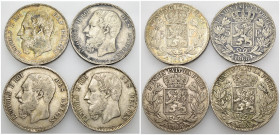 Belgio - Lotto di 4 monete da 5 Francs 1868-1869-1873 Ag KM#24

SPEDIZIONE SOLO IN ITALIA - SHIPPING ONLY IN ITALY