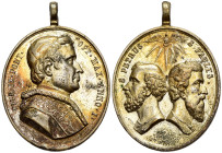 Stato Pontificio - Pio IX (1846-1870) - Medaglia S.Petrus e S.Paulus - Anno I - gr. 16,36 - 37x27mm - con appiccagnolo

SPEDIZIONE SOLO IN ITALIA - ...