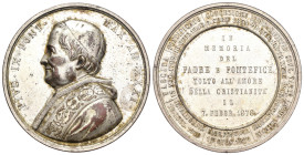 Medaglia - Pio IX (1846-1878) In Memoria del Padre e Pontefice tolto all'Amore della Cristianità il 7.02.1878 - 51 mm, 66.6 gr.

SPEDIZIONE SOLO IN ...