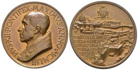 Pio XII (Eugenio Pacelli) 1939-1958 - Medaglia 1953 Nuovo Collegio Americano - D/ busto a sinistra, R/ Città del vaticano - Opus Mistruzzi - R3 (RARIS...