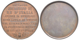 Regno d'Italia - Medaglia non attribuita primo concorso internazionale di musica - Torino 1881 - Bronzo - gr. 34,45; Ø mm 50

SPEDIZIONE SOLO IN ITA...