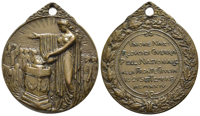 Regno d'Italia - Vittorio Emanuele III (1900-1943) - Medaglia 1924 - Unione Redu...