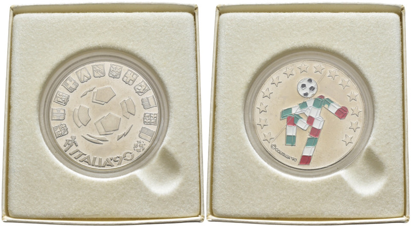 Italia - Medaglia Ufficiale Italia '90 - Coppa del Mondo FIFA 1990 - CuNi - gr. ...
