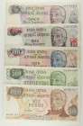 Argentina - Lotto di 5 banconote: 1000 Pesos ND (1976-1983) P#304d(2) - 500 Pesos ND (1977-1982) P#303 - 100 Pesos ND (1983-1985) P#315 - 10 Pesos Arg...