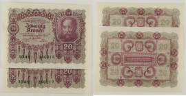 Austria - Lotto di 2 banconote consecutive da 20 Kronen 1922 P#76

SPEDIZIONE SOLO IN ITALIA - SHIPPING ONLY IN ITALY

AU