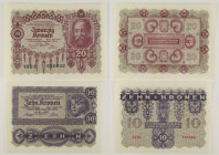 Austria - Lotto di 2 banconote: 20 Kronen 1922 P#76 - 10 Kronen 1922 P#75

SPEDIZIONE SOLO IN ITALIA - SHIPPING ONLY IN ITALY

UNC