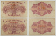 Austria - Allied Military Authority - Lotto di 2 banconote da 5 Schilling 1944 P#105

SPEDIZIONE SOLO IN ITALIA - SHIPPING ONLY IN ITALY

F