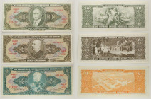Brasile - Lotto di 3 banconote: 1 Centavo ND (1966-1967) P#183a - 5 Cruzeiros ND (1964) P#176c - 2 Cruzeiros ND (1956-1958) P#157Ab

SPEDIZIONE IN T...