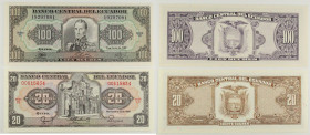Ecuador - Lotto di 2 banconote: 20 Sucres 1988 P#121Aa - 100 Sucres 1988 P#123Aa

SPEDIZIONE IN TUTTO IL MONDO - WORLDWIDE SHIPPING

UNC