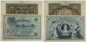 Germania - Lotto di 2 banconote: 100 Mark 1908 P#34 - 100 Mark 1920 P#69

SPEDIZIONE SOLO IN ITALIA - SHIPPING ONLY IN ITALY

F-VF