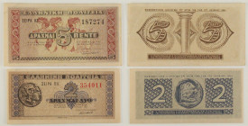Grecia - Lotto di 2 banconote: 5 Drachmai 1941 P#319 - 2 Drachmai 1941 P#318

SPEDIZIONE SOLO IN ITALIA - SHIPPING ONLY IN ITALY

VF-EF
