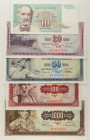 Jugoslavia - Lotto di 5 banconote: 1000 Dinara 1955 P#71 - 50 Dinara 1978 P#89a - 20 Dinara 1978 P#88a - 10 Dinara 1978 P#87a - 100 Dinara 1963 P#73a ...