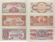 Regno Unito - British Armed Forces - Lotto di 3 banconote: One Pound 1962 P#M36 - One Pound 1956 P#M29 - One Pound 1948 P#M22

SPEDIZIONE SOLO IN IT...