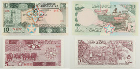Somalia - Lotto di 2 banconote: 10 Shilin / 10 Shillings 1983 P#32a - 5 Shilin / 10 Shillings 1986 P#31b

SPEDIZIONE IN TUTTO IL MONDO - WORLDWIDE S...