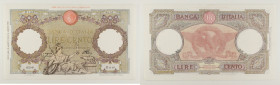 Repubblica Sociale Italiana - banconota 100 Lire "Roma Guerriera" 23/8/1943 - Gig. BI 23A - pressata, piccolo strappo restaurato

SPEDIZIONE SOLO IN...