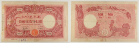 Repubblica Sociale Italiana - banconota 500 Lire Grande "C" (B.I.) 08/10/1943 - Gigante BI 34A

SPEDIZIONE SOLO IN ITALIA - SHIPPING ONLY IN ITALY
...