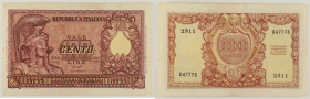 Repubblica Italiana - banconota 100 Lire Italia Elmata 1951 - Gigante BS 24A

SPEDIZIONE SOLO IN ITALIA - SHIPPING ONLY IN ITALY

BB/SPL