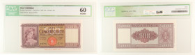 Repubblica Italiana - banconota 500 Lire Italia 23/03/1961 - Gigante BI 39C - slab ICG AU/UNC 60

SPEDIZIONE IN TUTTO IL MONDO - WORLDWIDE SHIPPING...