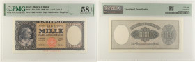 Repubblica Italiana - banconota 1.000 Lire Italia (Medusa) 15/09/1959 - Gigante BI 54D - slab PMG 58 c AU EPQ

SPEDIZIONE IN TUTTO IL MONDO - WORLDW...
