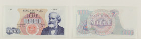 Repubblica Italiana - banconota 1000 Lire Giuseppe Verdi 1° tipo 05/07/1963 - Gigante BI 55B

SPEDIZIONE IN TUTTO IL MONDO - WORLDWIDE SHIPPING

F...