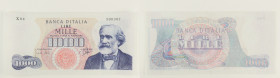 Repubblica Italiana - banconota 1000 Lire Giuseppe Verdi 1° Tipo 1963 - Serie sostitutiva X - RARA - Gigante BI 55Ba

SPEDIZIONE IN TUTTO IL MONDO -...