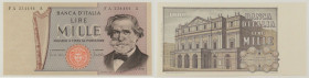 Repubblica Italiana - banconota 1.000 Lire Giuseppe Verdi 2° Tipo 25/03/1969 n. serie 234444 Gigante BI 56A

SPEDIZIONE IN TUTTO IL MONDO - WORLDWID...