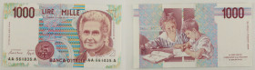 Repubblica Italiana - banconota 1000 Lire Maria Montessori 24/10/1990 - Tripla A - Gigante BI 58AA

SPEDIZIONE IN TUTTO IL MONDO - WORLDWIDE SHIPPIN...