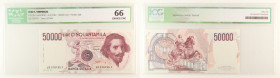 Repubblica Italiana - banconota 50.000 Lire Bernini 1° tipo 1984 - Gigante BI 80A - slab IGC c UNC 66

SPEDIZIONE IN TUTTO IL MONDO - WORLDWIDE SHIP...