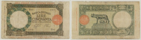 Africa Orientale Italiana - banconota 50 Lire Lupetta Capitolina 14/01/1939 - MOLTO RARA - Gigante AOI 1B

SPEDIZIONE SOLO IN ITALIA - SHIPPING ONLY...