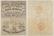 Governo Provvisorio della Repubblica di Venezia - Lotto di 2 Monete Patriottiche - 3 Lire 1848 Crapanzano MP 3 - 5 Lire 1848 Crapanzano MP 4

SPEDIZ...