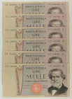 Repubblica Italiana - Lotto di 6 banconote consecutive da 1.000 Lire Giuseppe Verdi 2° Tipo 05/08/1975 - Gigante BI 56D

SPEDIZIONE IN TUTTO IL MOND...